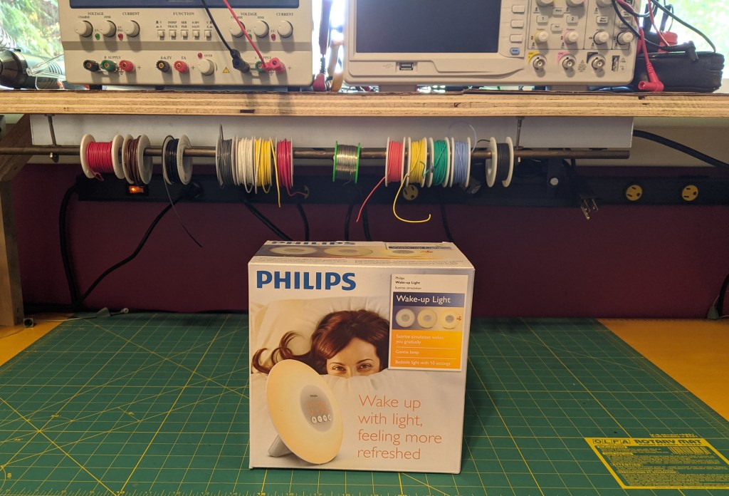 Philips wake-up light in box
